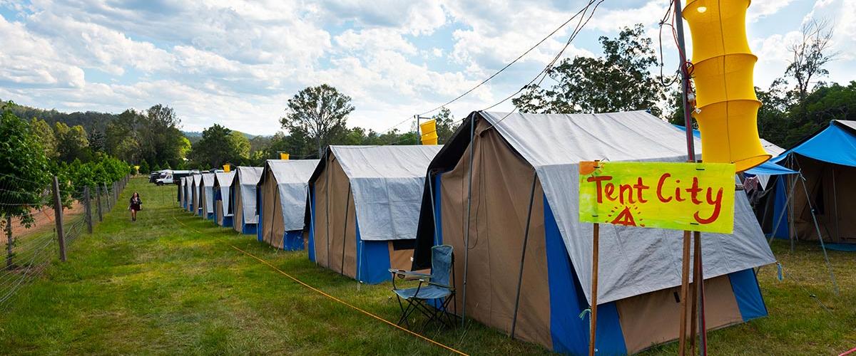 Tent City at Jungle Love Festival